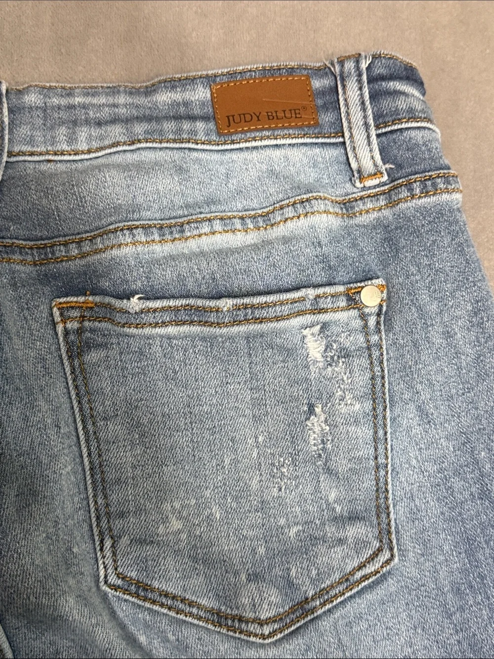 Judy Blue Distressed Medium Blue Boyfriend Jeans style JB82155LT item 72521
